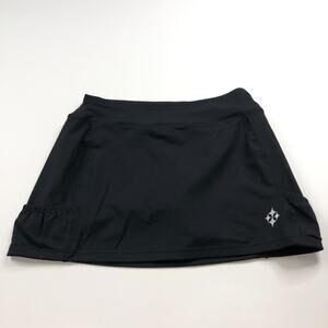 JoFit Small (Fits 28In) Stretch Golf Tennis Skirt Skort 4" Shorts Black